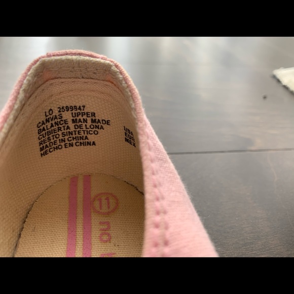 Girls Pink Sneakers - Picture 3 of 4